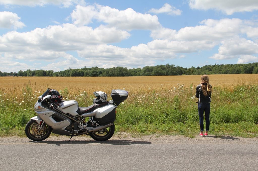 bagage op de motor
